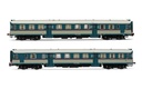 FS, set di 2 automotrici diesel ALn 668 serie 1900, livrea di origine azzurro/beige, vetri piani, ep. V (1)