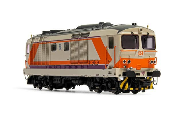 FS, locomotiva diesel D.445, 3a serie, livrea MDVC, ep. V (2)
