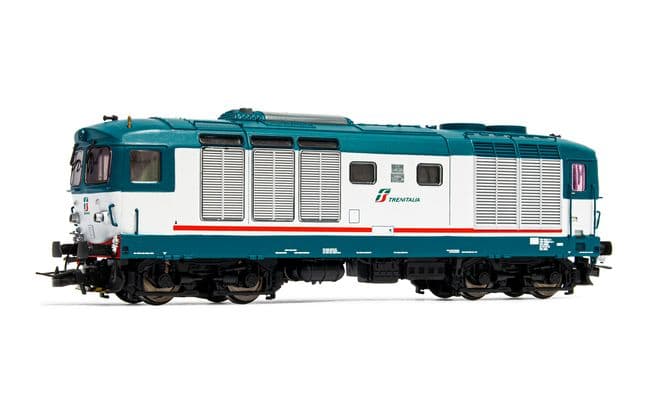 FS, locomotiva diesel D.445, 3a serie, livrea XMPR, logo Trenitalia verde/rosso, ep. VI (1)