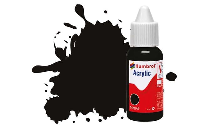 Acrylic Paint: 85 - Black - Satin - (14ml) (1)