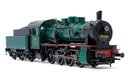 SNCB/NMBS, steam locomotive class 81, 3-dome symetrical boiler, dark green livery, period III (2)