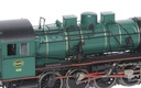 SNCB/NMBS, steam locomotive class 81, 3-dome symetrical boiler, dark green livery, period III (5)