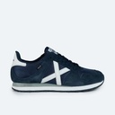 MUNICH MASSANA 431 Retro Running Trainers Navy Blue and White (1)