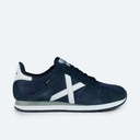 MUNICH MASSANA 431 Retro Running Trainers Navy Blue and White (2)