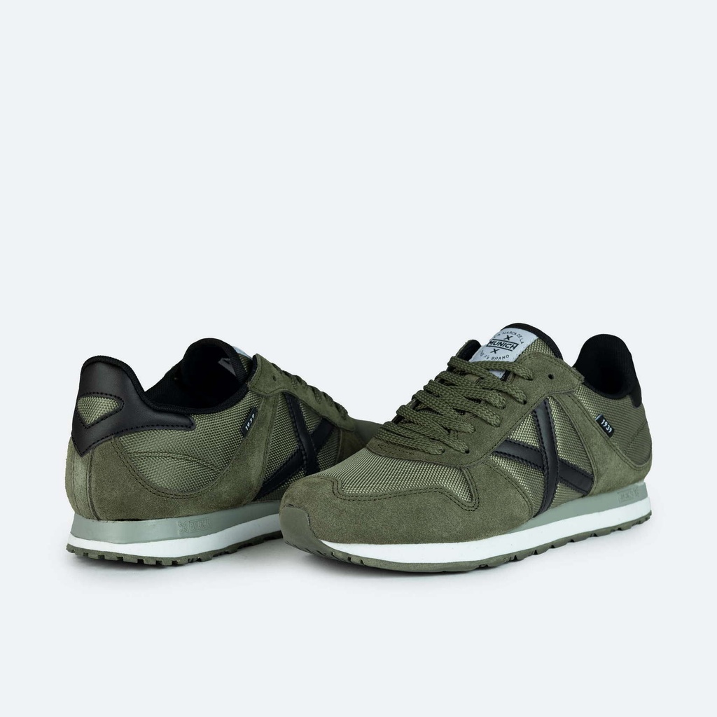 MUNICH MASSANA 433 Retro Running trainers Khaki Green (3)