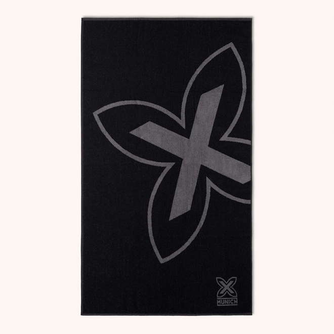 Black MUNICH cotton towel (1)
