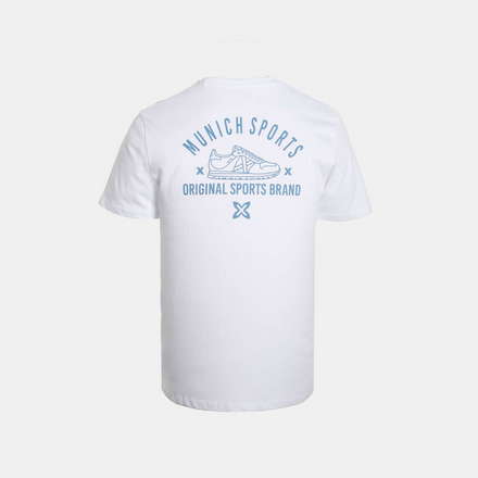 Basic white cotton MUNICH T-shirt (7)