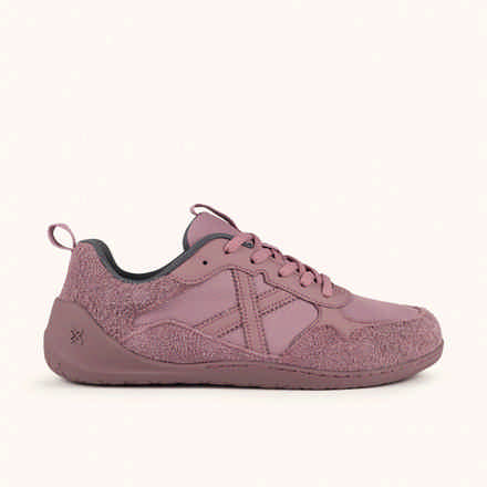 MUNICH FLEXING 10 Mauve and dusty pink Wild Feet "Barefoot" sneakers with wide toe box (2)