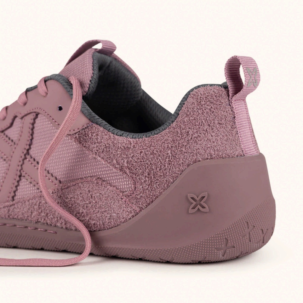 MUNICH FLEXING 10 Mauve and dusty pink Wild Feet "Barefoot" sneakers with wide toe box (3)