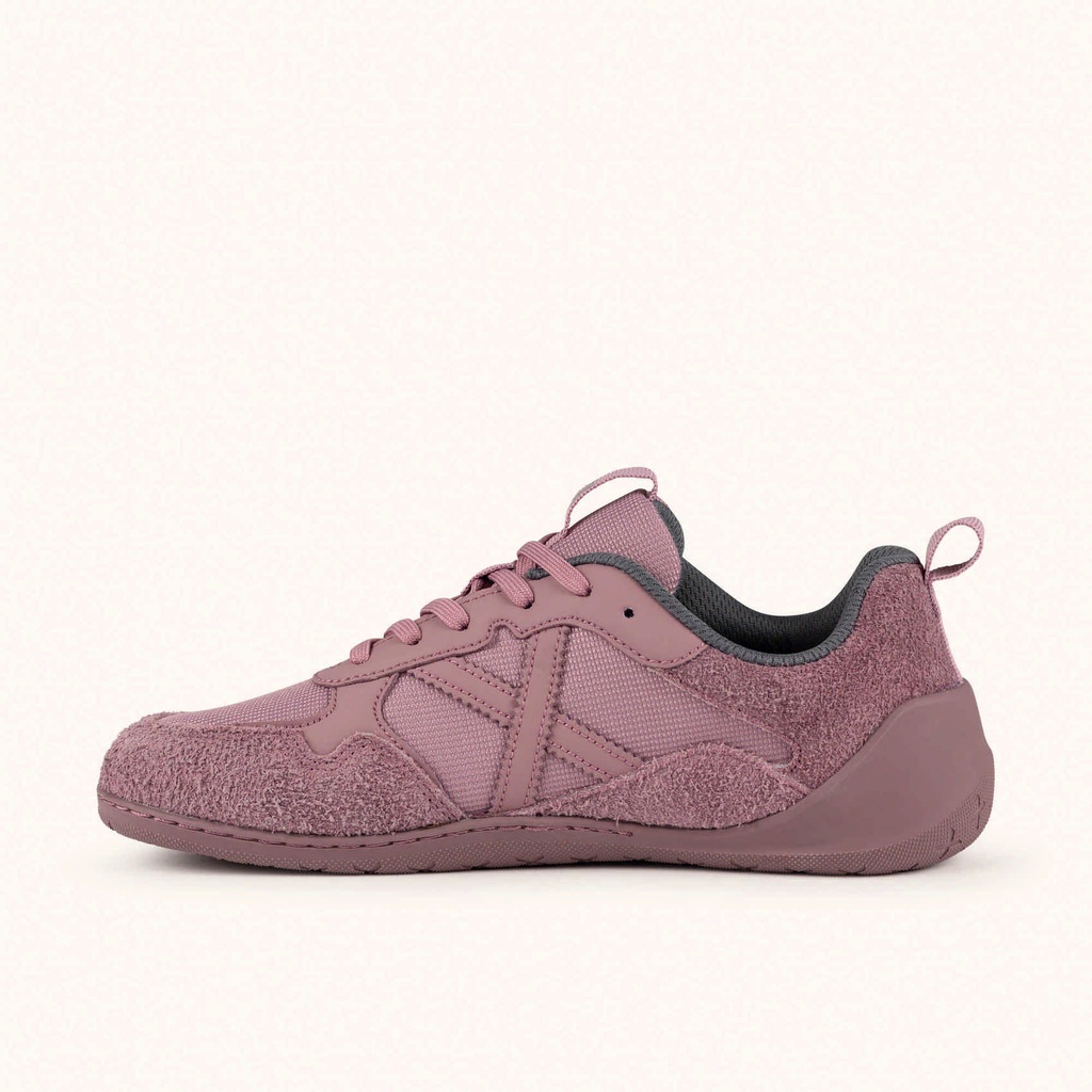 MUNICH FLEXING 10 Mauve and dusty pink Wild Feet "Barefoot" sneakers with wide toe box (4)