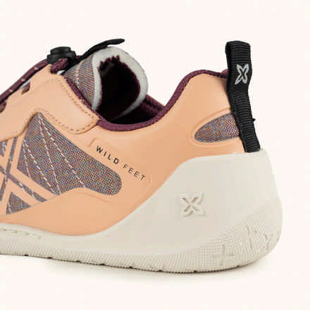 MUNICH FREESTEP 08 Black and purple Wild Feet "Barefoot" sneakers with mint green sole (9)
