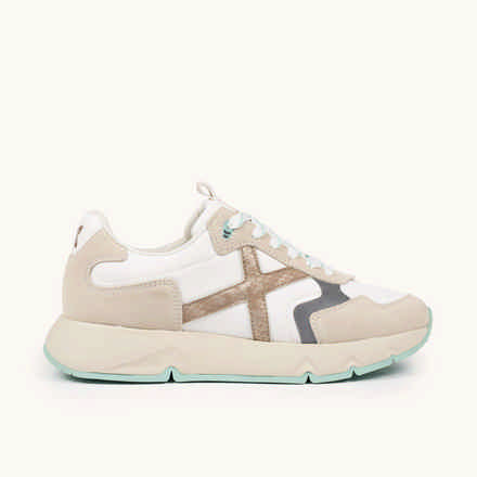 MUNICH MAMBA 04 High-volume and contemporary aesthetic sneakers Beige, Ochre and Animal Print (10)