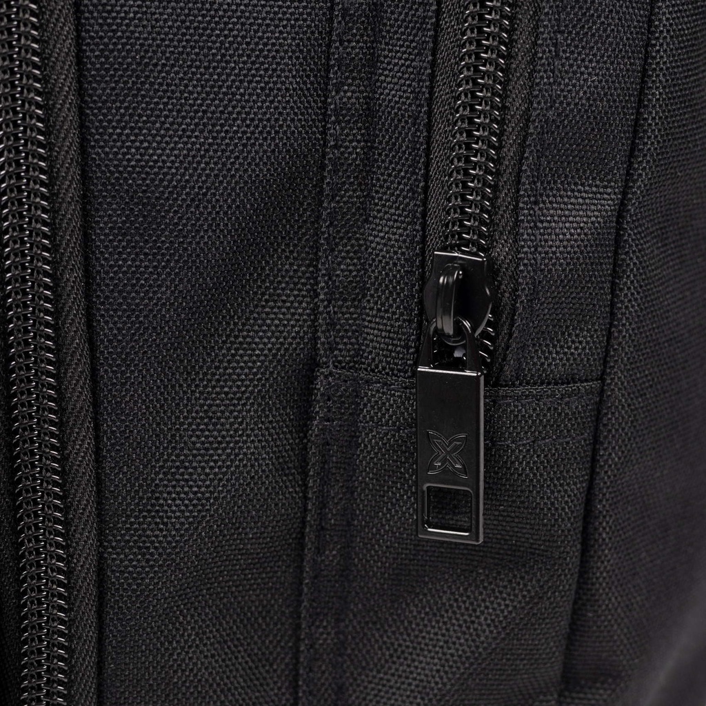 MUNICH BACKPACK STREET C/BLACK Black Recycled Polyester Urban Backpack with Double Compartment (4)