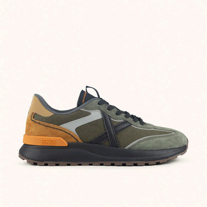 MUNICH DYNAMIX 17 Sneakers in functional urban design Green and Mustard (1)