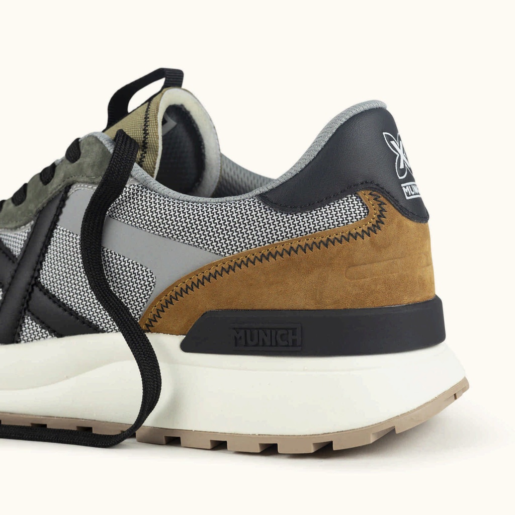 MUNICH DYNAMIX 20 Sneakers in functional urban design Grey, Khaki and Mustard (3)
