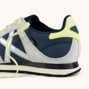 MUNICH MASSANA CLASSIC WMN 613 Sneakers Retro Running of athletic and sporty design Navy Blue, Light Grey, Silver and Fluor Yellow (3)