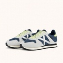 MUNICH MASSANA CLASSIC WMN 613 Sneakers Retro Running of athletic and sporty design Navy Blue, Light Grey, Silver and Fluor Yellow (6)