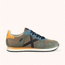 MUNICH MASSANA CLASSIC WMN 613 Sneakers Retro Running of athletic and sporty design Navy Blue, Light Grey, Silver and Fluor Yellow (10)