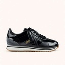 MUNICH SAPPORO 207 Black and Gold Retro Street Sneakers with Snakeskin details (2)