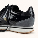 MUNICH SAPPORO 207 Black and Gold Retro Street Sneakers with Snakeskin details (3)