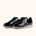 MUNICH SAPPORO 207 Black and Gold Retro Street Sneakers with Snakeskin details (6)