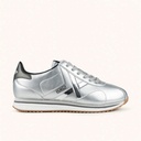 MUNICH SAPPORO 209 Metallic Silver Retro Street Sneakers with Anthracite Grey details (1)