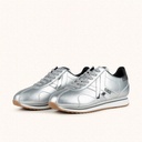 MUNICH SAPPORO 209 Metallic Silver Retro Street Sneakers with Anthracite Grey details (6)