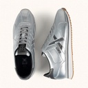 MUNICH SAPPORO 209 Metallic Silver Retro Street Sneakers with Anthracite Grey details (7)