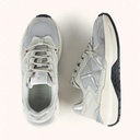 MUNICH SAPPORO 209 Metallic Silver Retro Street Sneakers with Anthracite Grey details (9)