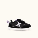 MUNICH BABY KODA W 30 - Children's Barefoot sports trainers in black with double velcro fastening. (2)