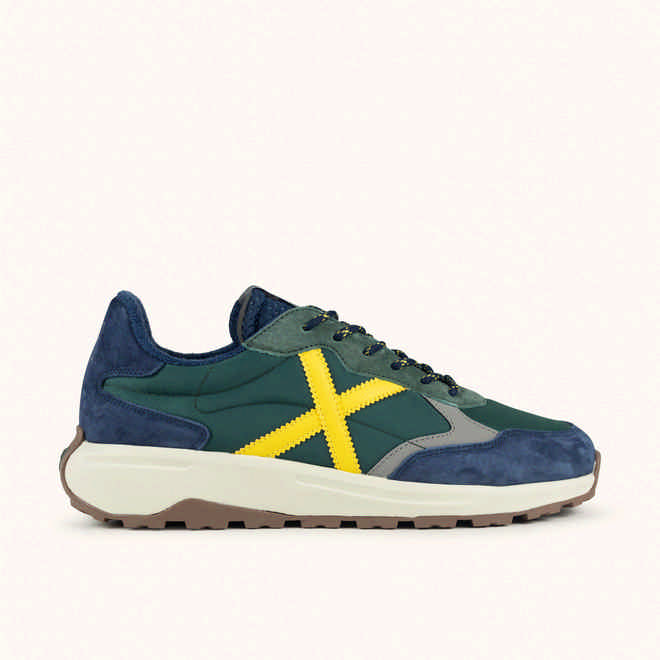 MUNICH BABEL 20 Urban style sneakers Green, Navy Blue and Yellow (1)
