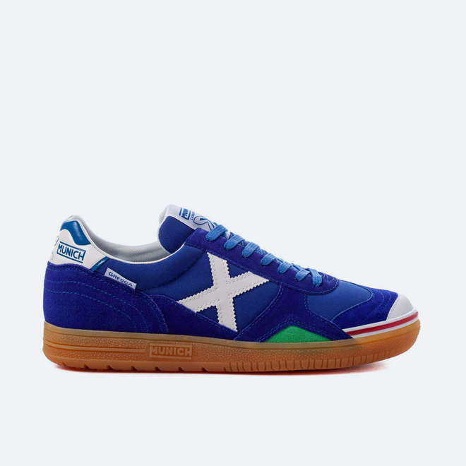 MUNICH GRESCA 05 Zapatillas fÃºtbol sala DiseÃ±o Azul ElÃ©ctrico y Blanco (1)