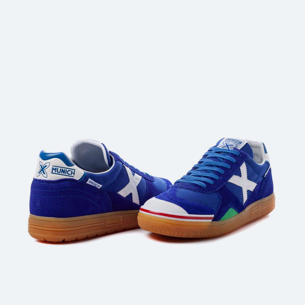 MUNICH GRESCA 05 Zapatillas fÃºtbol sala DiseÃ±o Azul ElÃ©ctrico y Blanco (3)