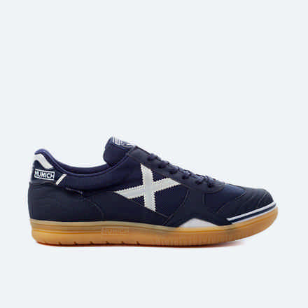 MUNICH GRESCA 13 Zapatillas fÃºtbol sala DiseÃ±o Azul Marino y Blanco (2)