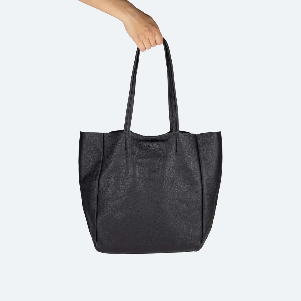 Bolso Shopper de Piel Vacuna Negro | LOFT (6)