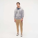 Sudadera MUNICH college de algodón gris (1)