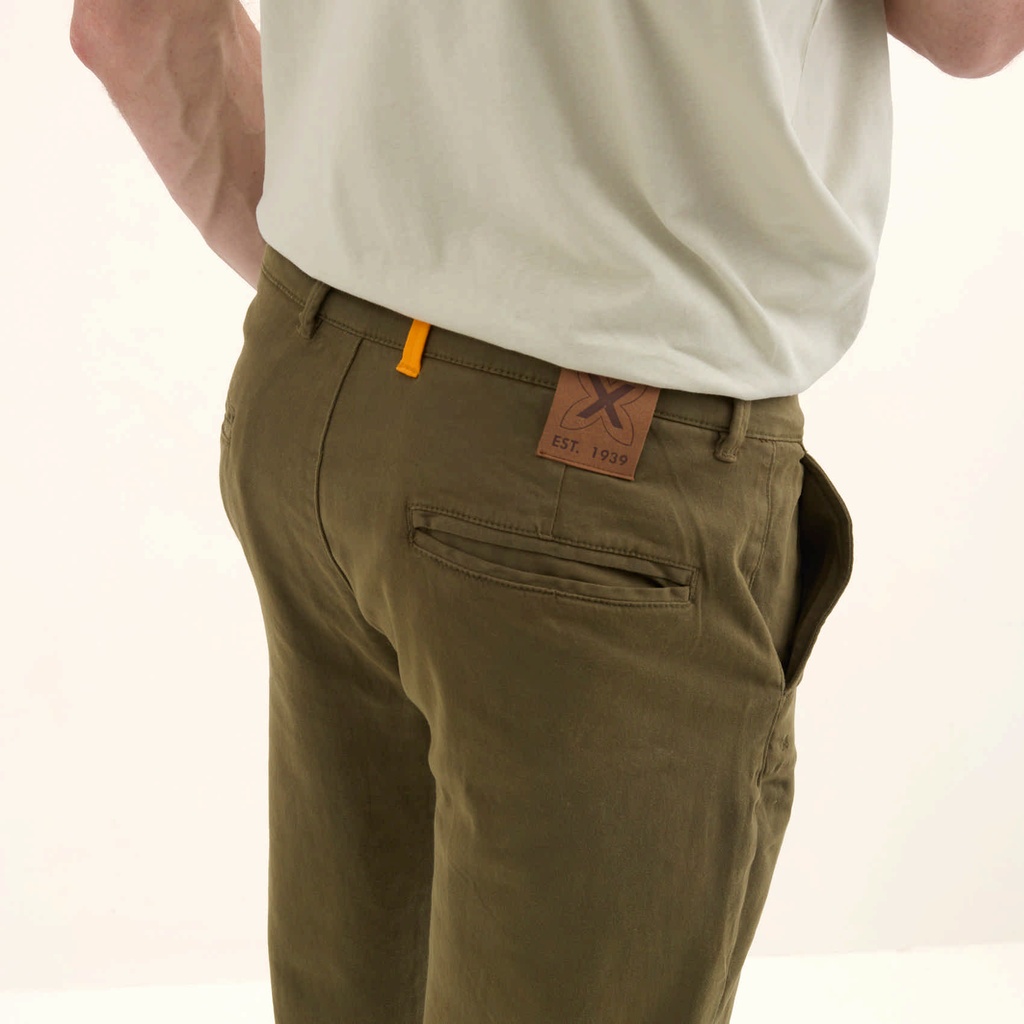 Pantalón chino Loop MUNICH lifesyle hombre de algodón-spandex khaki (7)