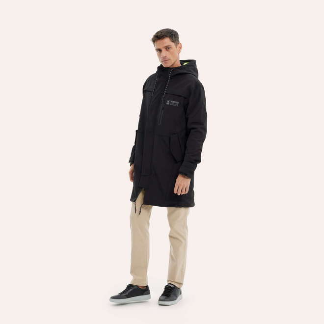 Parka MUNICH rain lifestyle de poliéster negro (1)