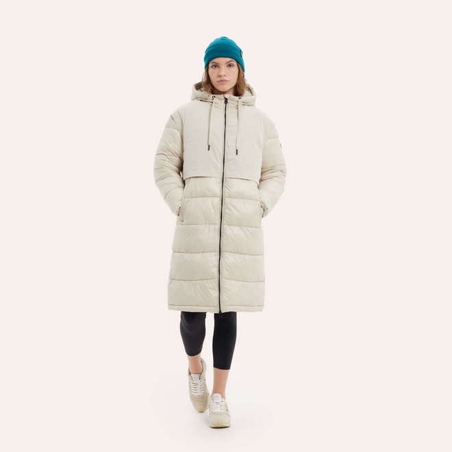Chaqueta MUNICH mujer puffer wind de poliéster-nylon camel (1)