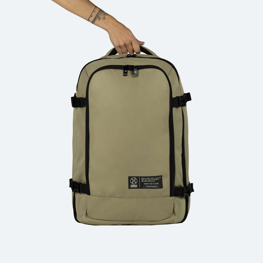 Mochila beige de poliÃ©ster reciclado MUNICH GATE X-39 BACKPACK CABIN (6)