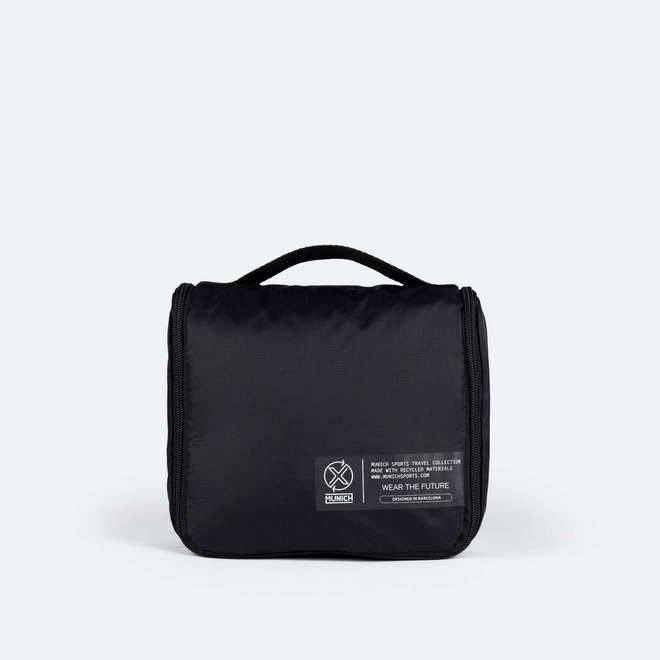 Neceser negro de poliéster reciclado MUNICH GATE X-39 TOILETRY (1)