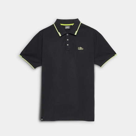 Polo MUNICH slam lifestyle de algodón negro (2)
