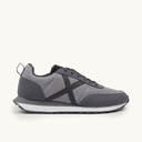 MUNICH RUSH 03 Retro Running Zapatilla Deportiva Gris con Detalles en Antracita y Negro (2)