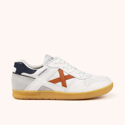 MUNICH CONTINENTAL PREMIUM 09 Zapatillas fÃºtbol sala de diseÃ±o clÃ¡sico y materiales premium Blanco, Gris y Plata (8)