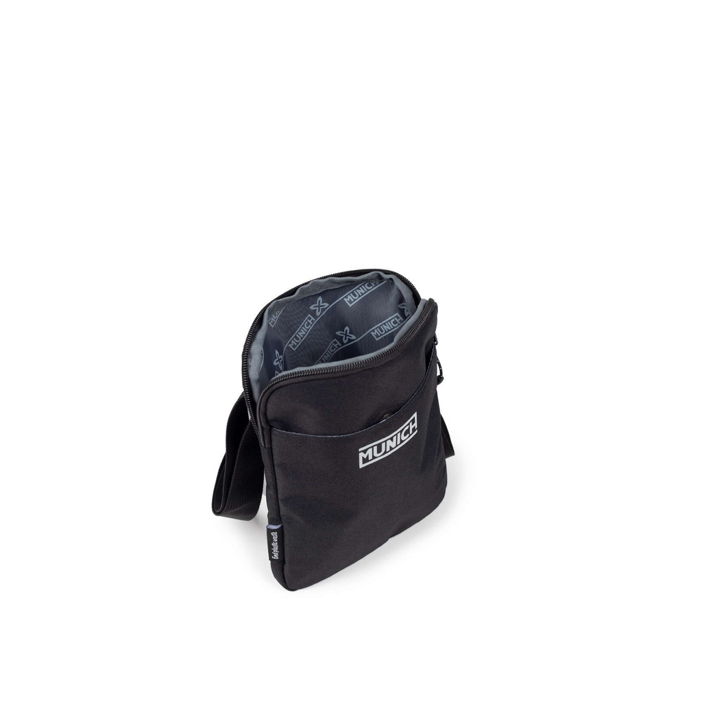 MUNICH 7113522 Bandolera slim reciclada Gym Sports (negra) (5)