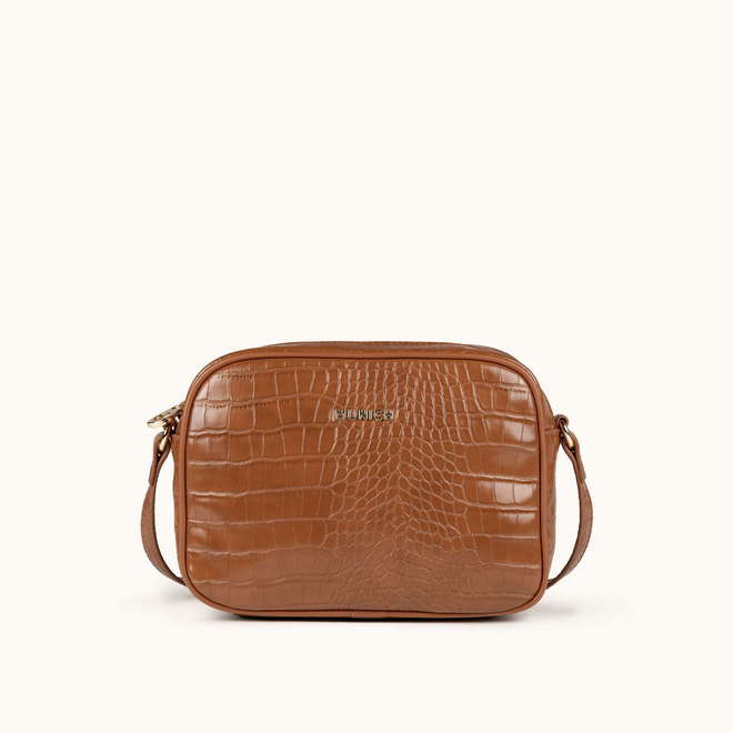 BLOCK CROCO FW25 CROSSBODY CAMERA C/BROWN (1)