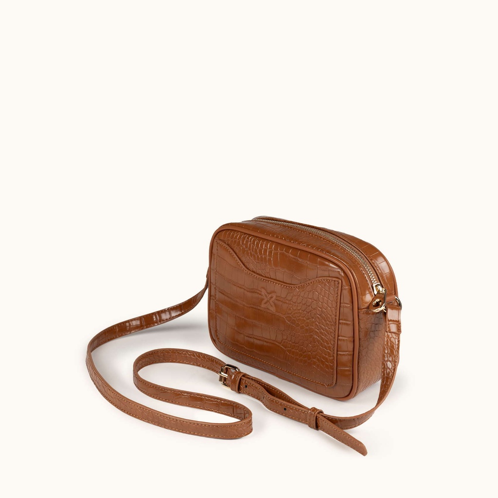 BLOCK CROCO FW25 CROSSBODY CAMERA C/BROWN (4)
