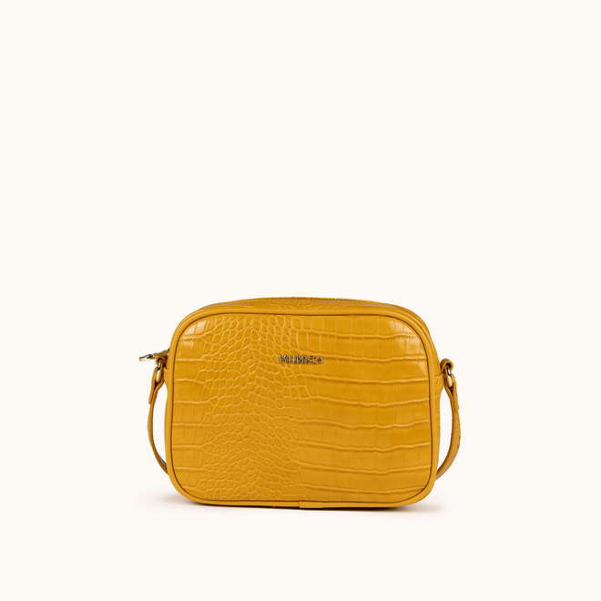 BLOCK CROCO FW25 CROSSBODY CAMERA C/MOUSTARD (1)
