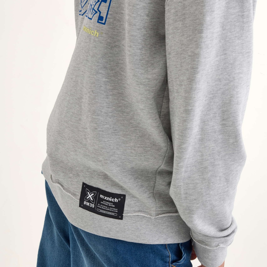 Sudadera MUNICH Space streetwear hombre de algodón gris (3)