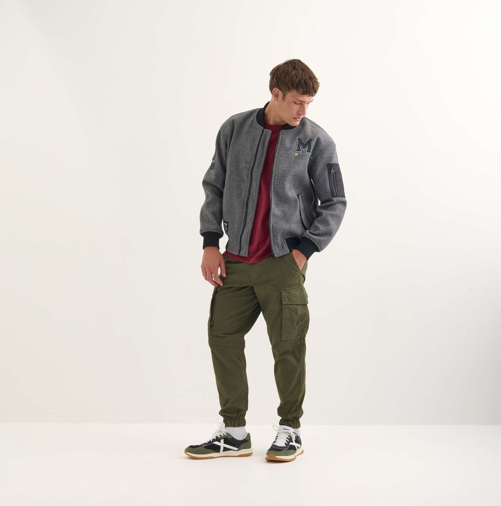 Chaqueta MUNICH Blast streetwear hombre de poliéster plateado (4)